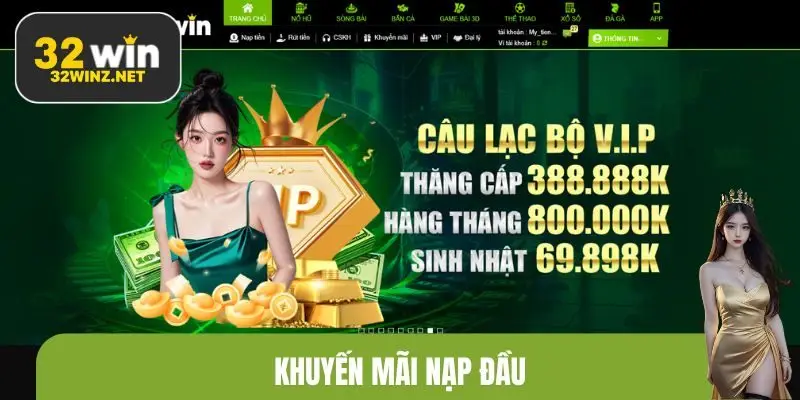 khuyến mãi nạp đầu